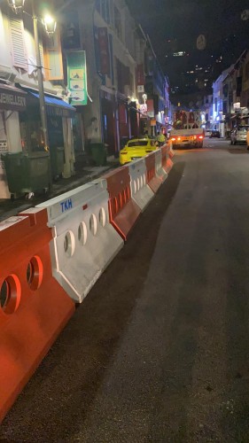 Chinatown CNY EVE 2021 Road Closure - Water Barrier 1