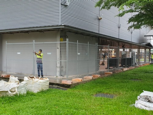 Covid-19 Deployment @ Dormitory - Temporary High Fencing