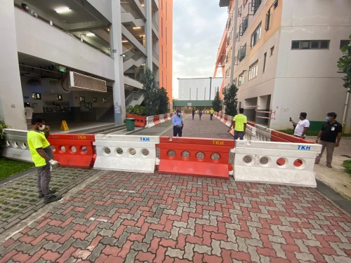 Covid-19 Deployment @ Dormitory - Water Barrier
