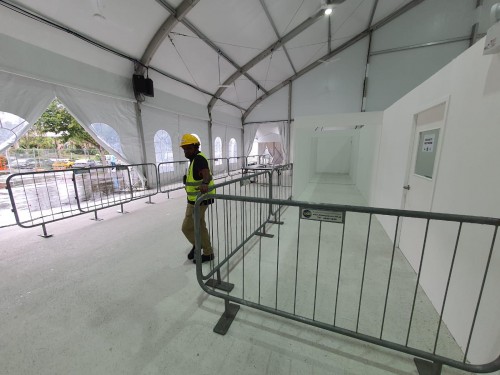 Covid-19 Deployment @ GQF - 1.2m H Barricade