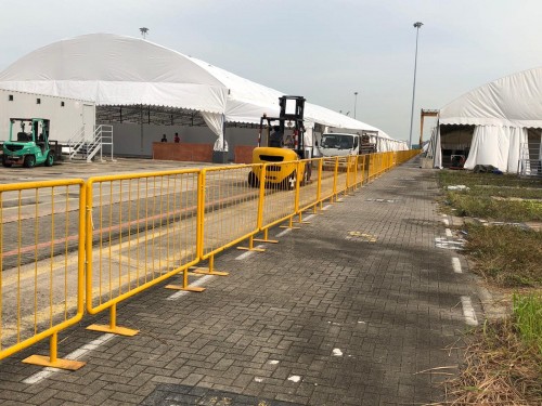 Covid-19 Deployment @ GQF - 1.2m H Barricade 4