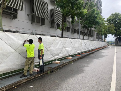 Covid-19 Deployment @ GQF - Temporary High Fencing 2