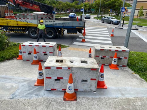 Heartland Countdown 2020 - Tampines 2-Ton Concrete Block